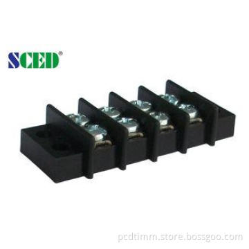 Electrical PCB Barrier Terminal Block High Temperature Doub
